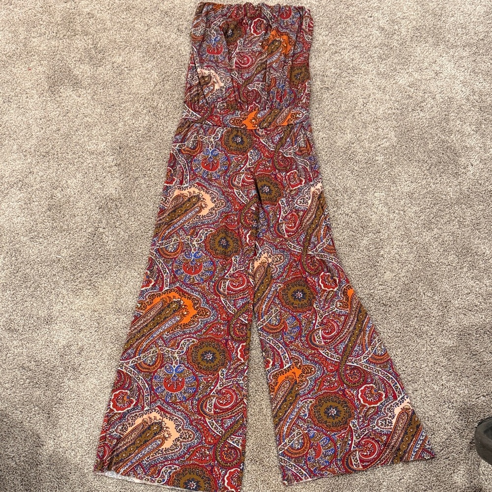 Veronica M Multicolor Paisley Jumpsuit